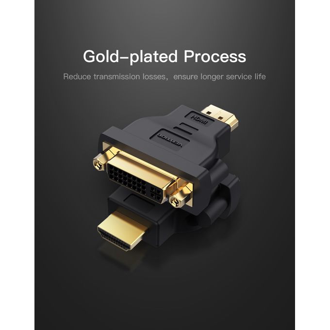 Vention HDMI to DVI or DVI to HDMI Bi-Directional Adapter – VEN-ECCB0