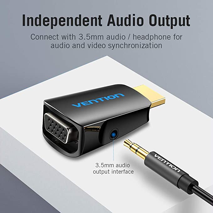 Vention HDMI to VGA Converter With 3.5MM Audio – VEN-AIDB0