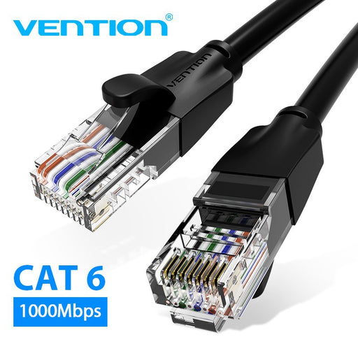 Vention CAT6 UTP Patch Cord Cable 0.5M – VEN-IBEBD - supports 250MHz Stable bandwidth, 1000Mbps High Speed