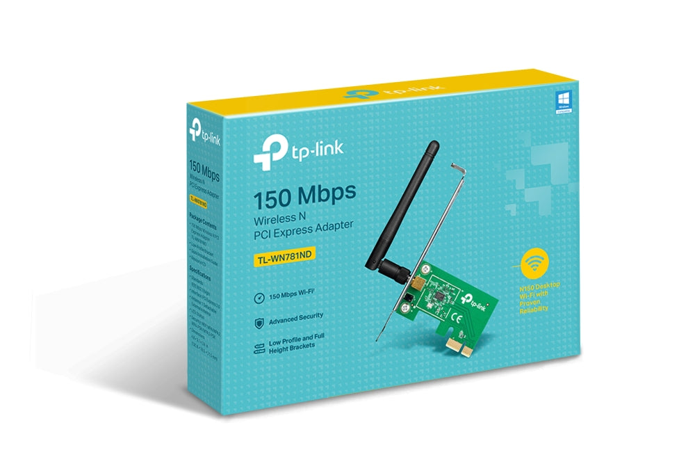 TP-Link 150Mbps Wireless N PCI Express Adapter - TL-WN781ND