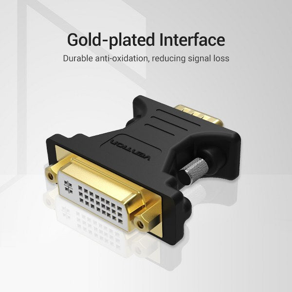 Vention VGA (3+6) Male to Male Cable With Ferrite Cores 1 Meter – VEN-DAEBF with 24K gold-plated connectors