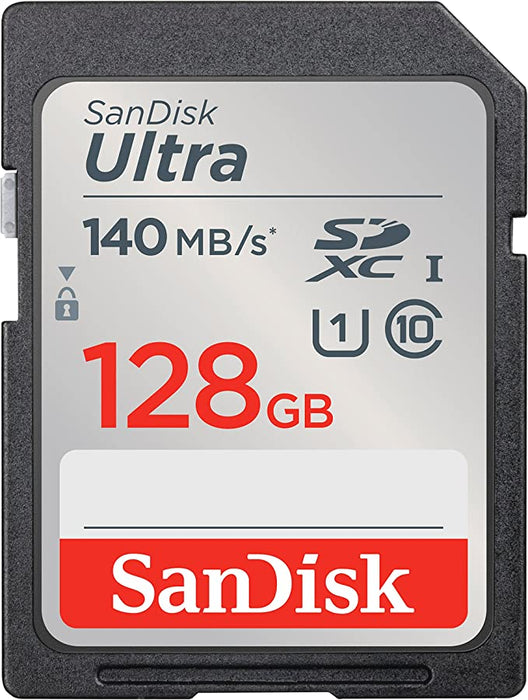 SanDisk  128GB Ultra SDXC Memory card 140MB/s Class 10 - SDSDUNB-128G-GN6IN