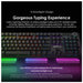 oraimo HyperType Wired Mechanical Keyboard With Detachable Wrist Rest - OGG-MKD71