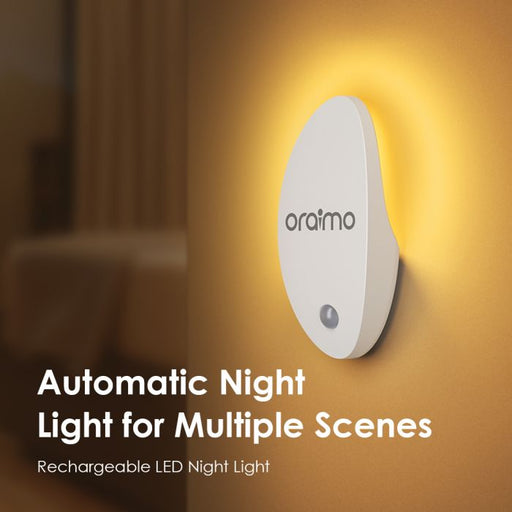 oraimo SmartNightLight Rechargeable LED Night Light for Multiple Scenes - OH-NL1N