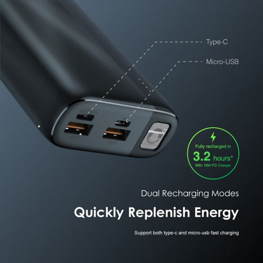 oraimo Traveler 4 Pro 20W PD3.0 QC3.0 Quick Charge 20000mAh Power Bank