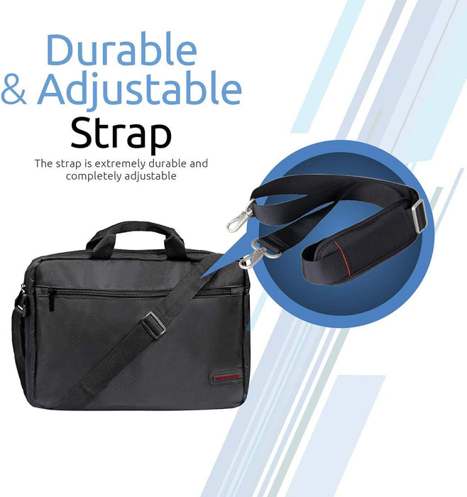 Promate Lightweight 15.6” Laptop Messenger Bag (Gear-MB)