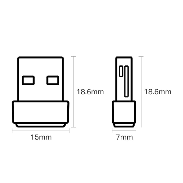 TP-Link AC600 Nano Wireless USB Adapter - TL-ARCHER T2U NANO