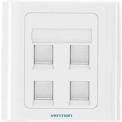 Vention 4-Port Wall FacePlate 86 TYPE – VEN-IFCW0