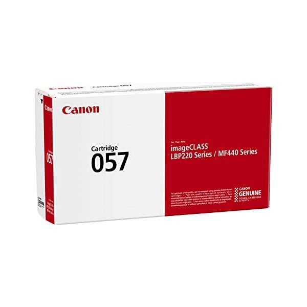 Canon 057 Black Toner Cartridge Yield 3,100 Pages - 3009C002AA