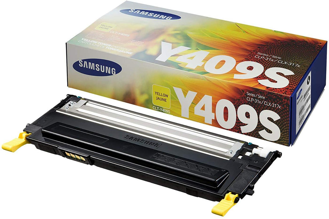 Samsung CLT-Y409S Yellow Toner Cartridge - for Compatible CLX-3175FN, 3175FW, 3170FN, 3175N, CLP-310, 310N, 315, 315W Printers.