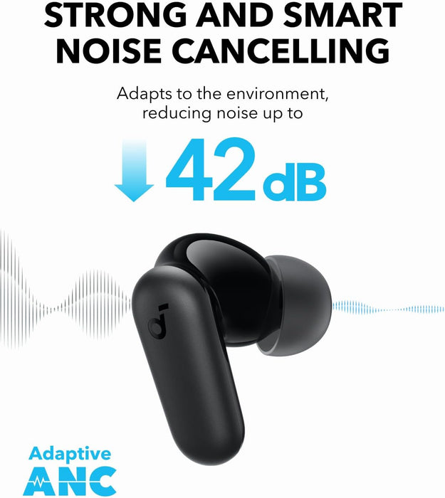 Discover the Anker Soundcore P30i True Wireless Noise-Canceling Earbuds – A3959Z11 for superior audio and comfort.