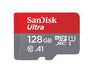 SanDisk 128GB MicroSD Ultra Memory Card  Class 10 120MBPS without Adapter - SDSQUA4-128G-GN6MN