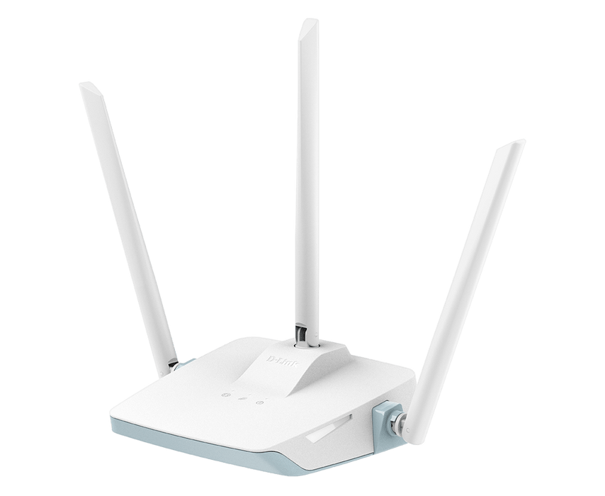 D-Link Wireless N300 Smart Router, 4 x 10/100M LAN port, 1 x 10/100M WAN port, 3 x 5 dBi external antenna , Repeater mode , D-Link AI technology, D-Link Ai APP Support,UK power plug - R04/BNA