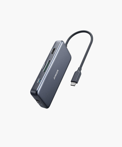 Anker PowerExpand+ 7-in-1 USB-C PD Ethernet Hub - A8352HA1 - with 4K HDMI, 60W Power Delivery, 1Gbps Ethernet, 2 USB 3.0 Ports and SD/microSD Card Readers