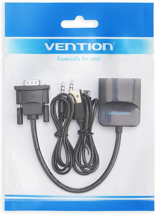 Vention VGA To HDMI Converter With Female Micro-USB and Audio Port - VEN-ACEB0