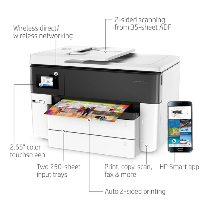 HP Officejet Pro 7740 Wide Format All-in-One Printer (G5J38A)