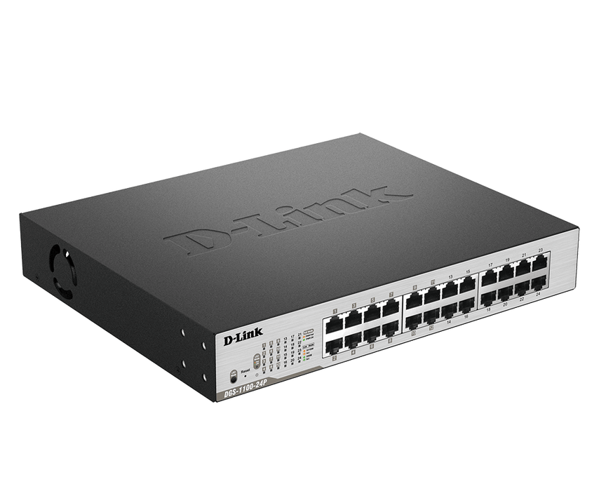 D-Link DGS-1100-24P 24-Port PoE Gigabit Smart Managed Switch