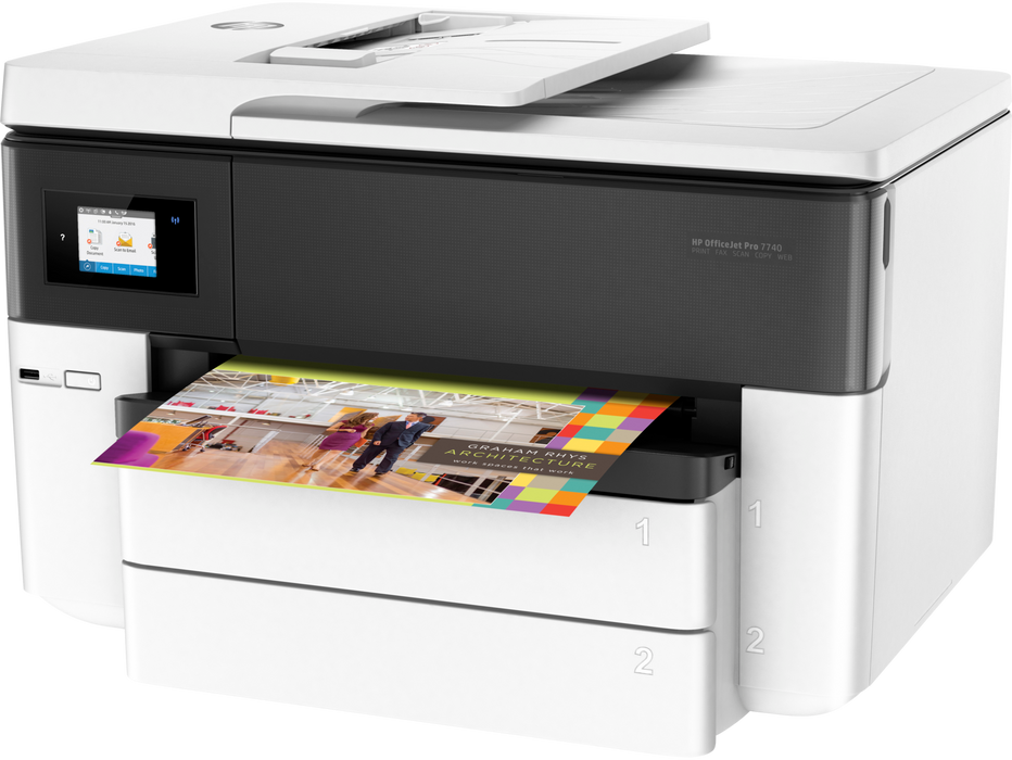 HP Officejet Pro 7740 Wide Format All-in-One Printer (G5J38A)