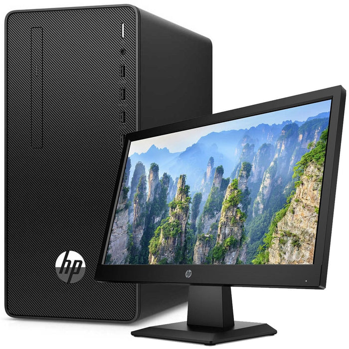 HP 290 G4 Microtower PC Core i7 10th Gen-(44F58ES),8GB RAM,1TB HHD,DOS + P204 19.5" Display Monitor